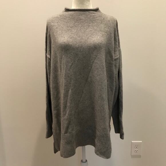 Urban Outfitters Oversized Mock Neck Long Sleeve Sweater XL Gray - Picture 5 of 5